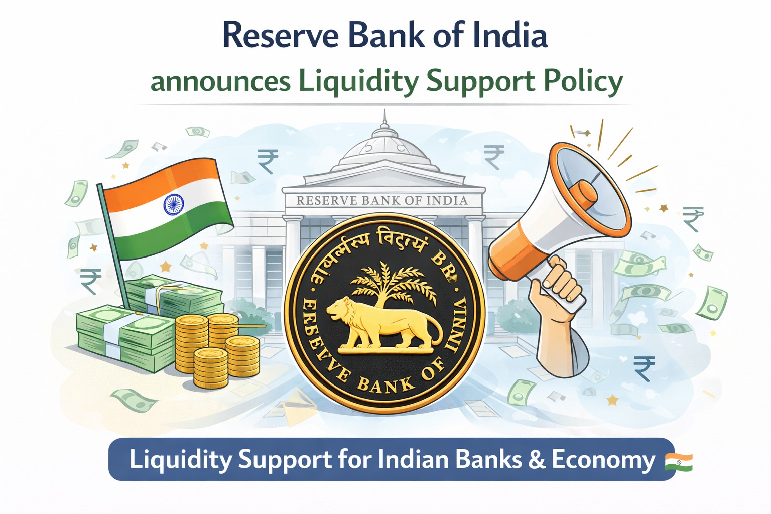 Reserve Bank of India liquidity support policy announcement